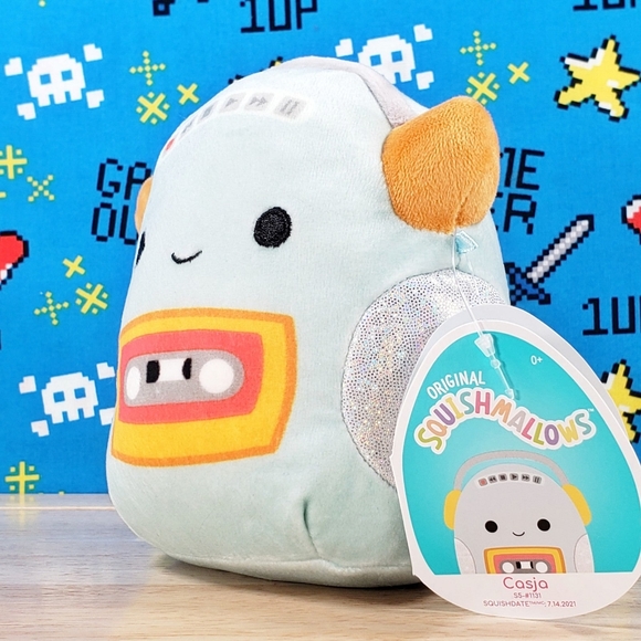 Squishmallow Casja the Cassette Player 5" UltraSoft Genuine Music Plush NWT - Picture 6 of 12